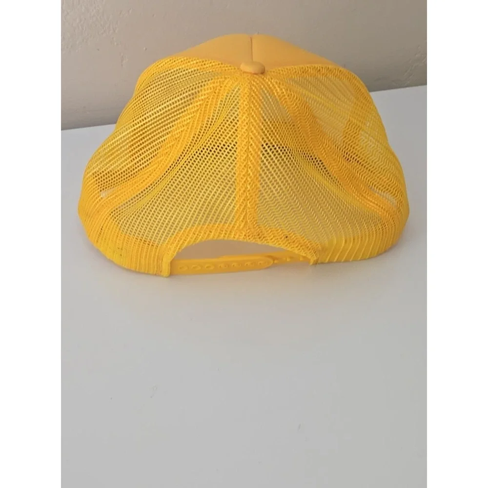 Vtg John Deere Hat Yellow Mesh Trucker Snapback Retro 80s Old Stock Cap New USA